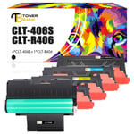4 Toner CLT-406S + 1Drum CLT-R406 Fits For Samsung Xpress C460W C410W CLX-3300
