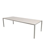 Cane-Line - Pure matbordsunderrede 280X100 CM - Taupe/bordsskiva 280X100 cm - Pure - Toscana sand - Matbord utomhus - Beige