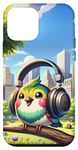 iPhone 12 mini Kawaii Bird Headphones: The Bird's Playlist Case