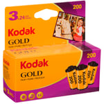 Kodak Gold 135 200-24 x 3 -färgfilm (carded)