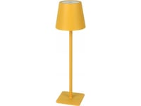 Uppladdningsbar Skrivbordslampa Taza, 3,5W, 400Lm, Ip54, Cct Färgbyte, 4000Mah, Gul