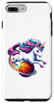 Coque pour iPhone 7 Plus/8 Plus Licorne équitation basket-ball garçons filles hommes femmes enfants adultes