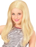 Blond Hannah Montana Inspirert Barneparykk