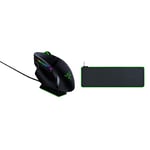 Razer Basilisk Ultimate with Charging Station - Wireless Gaming Mouse with 11 Programmable Buttons Black & Goliathus Extended Chroma - Soft Extended Gaming Mouse Mat Chroma RGB Lighting Black