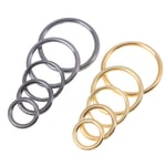 100 Silver Metal Bra Strap Adjuster Slider/hooks/o Ring Lingerie Gold 6mm