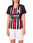 Nike SGE W NK BRT STAD JSY SS HM T-Shirt Femme, Black/(University Red) (Full Sponsor), FR : S (Taille Fabricant : S)