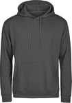 Tee Jays Power Hoodie, Mörkgrå, Stl. 3XL