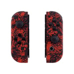 eXtremeRate Soft Touch Grip Demons and Monsters Joy con Handheld Controller Case w/Full Set Buttons, Replacement Shell for Nintendo Switch Joycon & Switch OLED Joy con