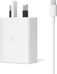 Official Google Pixel 30W UK USB-C Fast Charger + 1m Cable White GA03499 New
