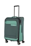 Valise de voyage Travelite, taille moyenne, durable, 4 roues, VIIA, chariot à bagages souple en matériau recyclé, serrure TSA, 67 cm, 70 à 80 litres