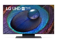 LG 43UR91003LA - 43" Diagonal klass UR91 Series LED-bakgrundsbelyst LCD-TV - Smart TV - ThinQ AI, webOS - 4K UHD (2160p) 3840 x 2160 - HDR - kant-LED