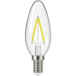 Energizer® S12869 LED SES (E14) Candle Filament Non-Dim Bulb Warm White 470lm 4W