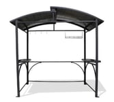 Abri pour barbecue 240 x150cm en aluminium anthracite - DCB Garden
