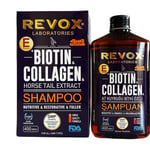 BIOTIN & COLLAGEN and HORSE TAIL HERB EXTRACT -VIT E  HAIR SHAMPOO