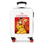 Disney The Lion King Red Cabin Suitcase 37 x 55 x 20 cm Rigid ABS Combination Lock 34 Litre 2.6 kg 4 Double Wheels Hand Luggage