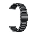 Huawei Watch GT 3 42mm/Watch GT 2 42mm Stilrent länkarmband i metall, Svart