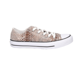 Converse Women's Chuck Taylor 557982C Leather Shoes Snake Skin UK 3-8