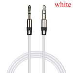 3.5mm Audio Cable Male To Car Aux White