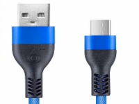OnePlus Micro USB-kabel med nylonförstärkning - 1 meter - Blå
