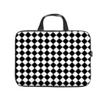 Diving fabric,Neoprene,Sleeve Laptop Handle Bag Handbag Notebook Case Cover Black And White Harlequin,Classic Portable MacBook Laptop/Ultrabooks Case Bag Cover 12 inches