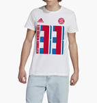Bayern Munich T-Shirt Men's (Size L) adidas Logo Graphic T-Shirt - New