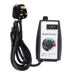 Electronic Stepless Speed Controller Switch Governor for Motor Blower Duct Fan Heater Control UK 220V-240V Speed Controller