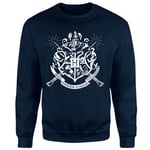 Harry Potter Hogwarts House Crest Sweatshirt - Navy - XL - Navy