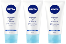 3 x NIVEA  Refreshing Light Moisturising Day Cream (Daily Essentials) 50ml
