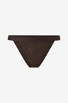 Calvin Klein Underwear - Trosor High Leg Tanga - Brun