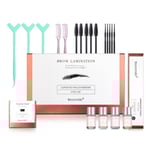 Brow Lamination Kit Professionellt ögonbrynslamineringskit Omedelbar DIY Eye Brow Lift Kit för fylligare, tjockare, vackra ögonbryn