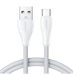 Joyroom USB-kabel - USB C 3A Surpass-serien för snabb laddning och dataöverföring 2 m vit (S-UC027A11)