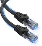 Ultra Clarity Cables Ethernet Cable Cat6 15M/50ft 15M [1 Pack] Black