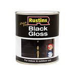 RUSTINS Black Gloss Paint 1L