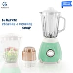 1.5L Electric Blender Grinder Smoothie Maker Juicer Glass Speed Control Green
