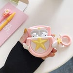 Airpods Case Star, Cartoon Silicone Magic Array Airpod 1 & 2 Case Skin Funny Fun Cool Keychain Ring Design Cover Air pod Cases for Girls Ladies Kids Teens