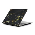 MacBook Pro 13 tum 2016 A1706-A1708 skyddsskal plast mönster - Marmor svart och guld