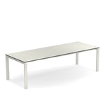 EMU - Round Table, Laminate Top White - Matbord utomhus - Christophe Pillet - Vit - Laminat/Metall
