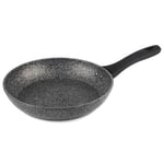 Salter® BW10691 Megastone Thermo Collar Collection, Non-Stick, Corrosion & Scratch-Resistant Forged Aluminium Frying Pan, 20 cm, Heat Indicator Collar, Metal Utensil & Dishwasher Safe