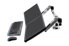 Ergotron LX Dual Side-by-Side Arm monteringssæt - Patented Constant Force Technology - for 2 LCD displays - poleret aluminium