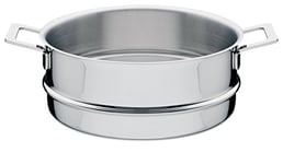 A di Alessi Pots&Pans Steamer Basket, (AJM307),6.5 x 30.5 x 24 cm, Polished Silver