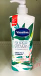 380ml Vaseline Super Vitamin Bright Serum Lotion Moisturizer Green Tea Vit B3