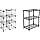 Amazon Basics 6 Cube Wire Storage Shelves Black 3 Shelf Shelving Unit Up To 115
