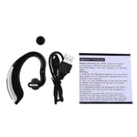 Portable Bluetooth 4.0 Wireless Earphone Headphone Ear Hook Black