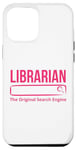 Coque pour iPhone 14 Plus Librarian Le moteur de recherche original Funny Bookworm Library