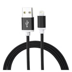 Cable de charge résistant 3 Mètres chargeur pour iPhone SE 2020 4.7" Couleur Noir - Marque Yuan Yuan