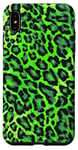 Coque pour iPhone XS Max Imprimé léopard vert, motif animal unique inspiré de la jungle