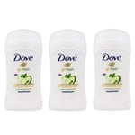 Dove Go Fresh Anti-perspirant Deodorant Stick Cucumber & Green Tea 40ml X 3 Pack