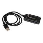 STARTECH USB 2.0 till SATA / IDE Adapter / Konverterkabel för 2,5" eller 3,5" HDD och SSD - Svart