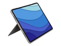 Logitech Combo Touch - Clavier et étui - avec trackpad - rétroéclairé - Apple Smart connector - QWERTZ - Suisse - sable - pour Apple 12.9-inch iPad Pro (5ème génération)