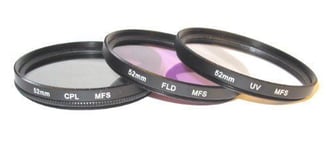 Maxsimafoto - 52mm Filter Set - UV CPL FLD for Panasonic Lumix FZ200 FZ300 FZ330